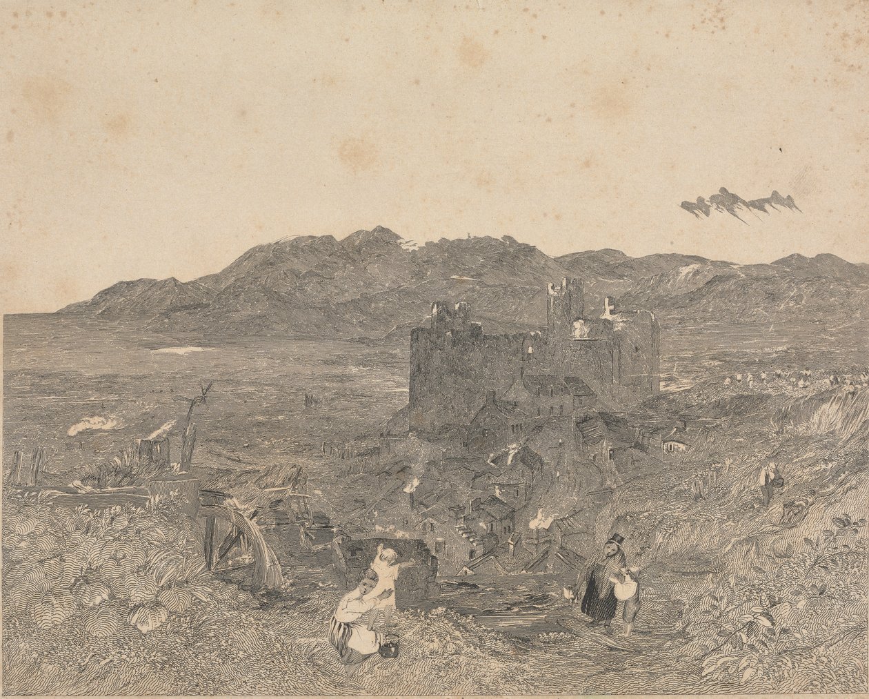 Château de Harlech, nord du Pays de Galles - W. R. Smith