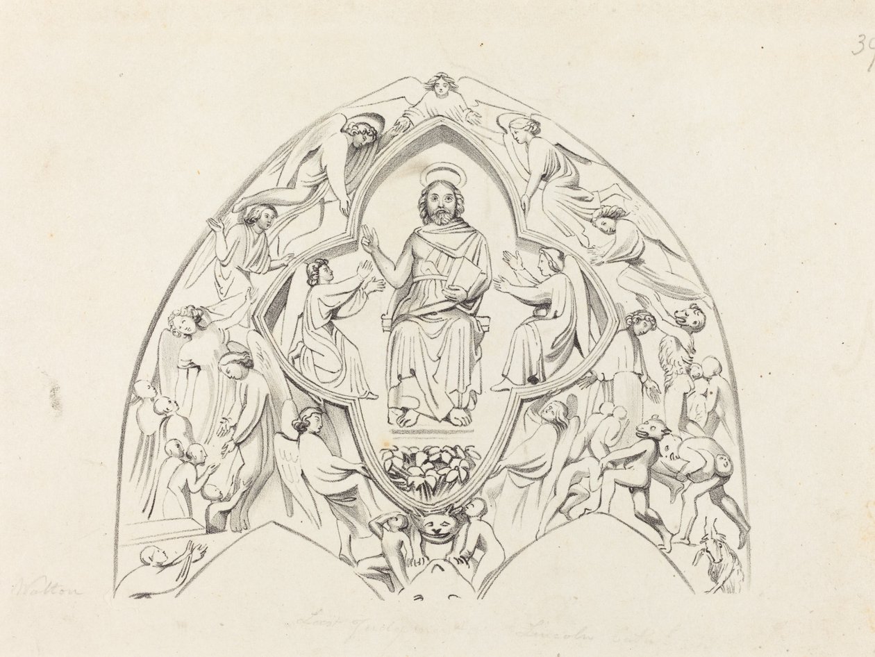 Jugement dernier, cathédrale de Lincoln - W. Walton after John Flaxman
