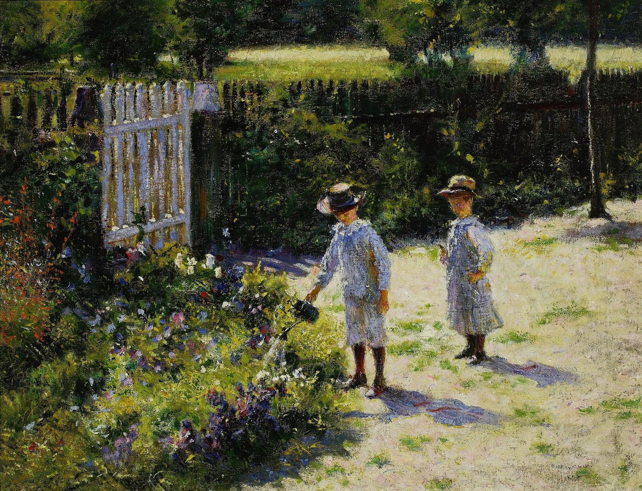 Enfants dans le jardin - Władysław Podkowiński