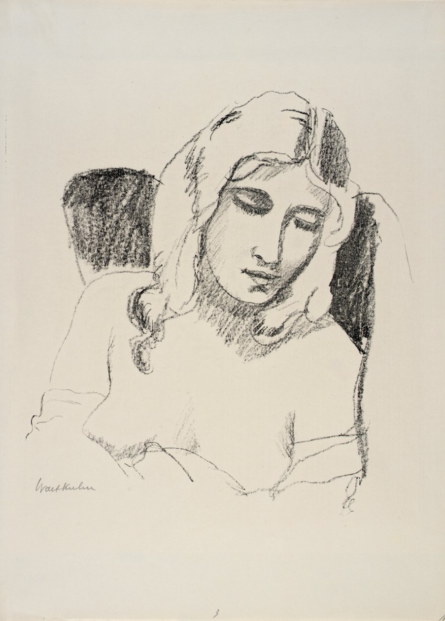 Fille endormie - Walt Kuhn