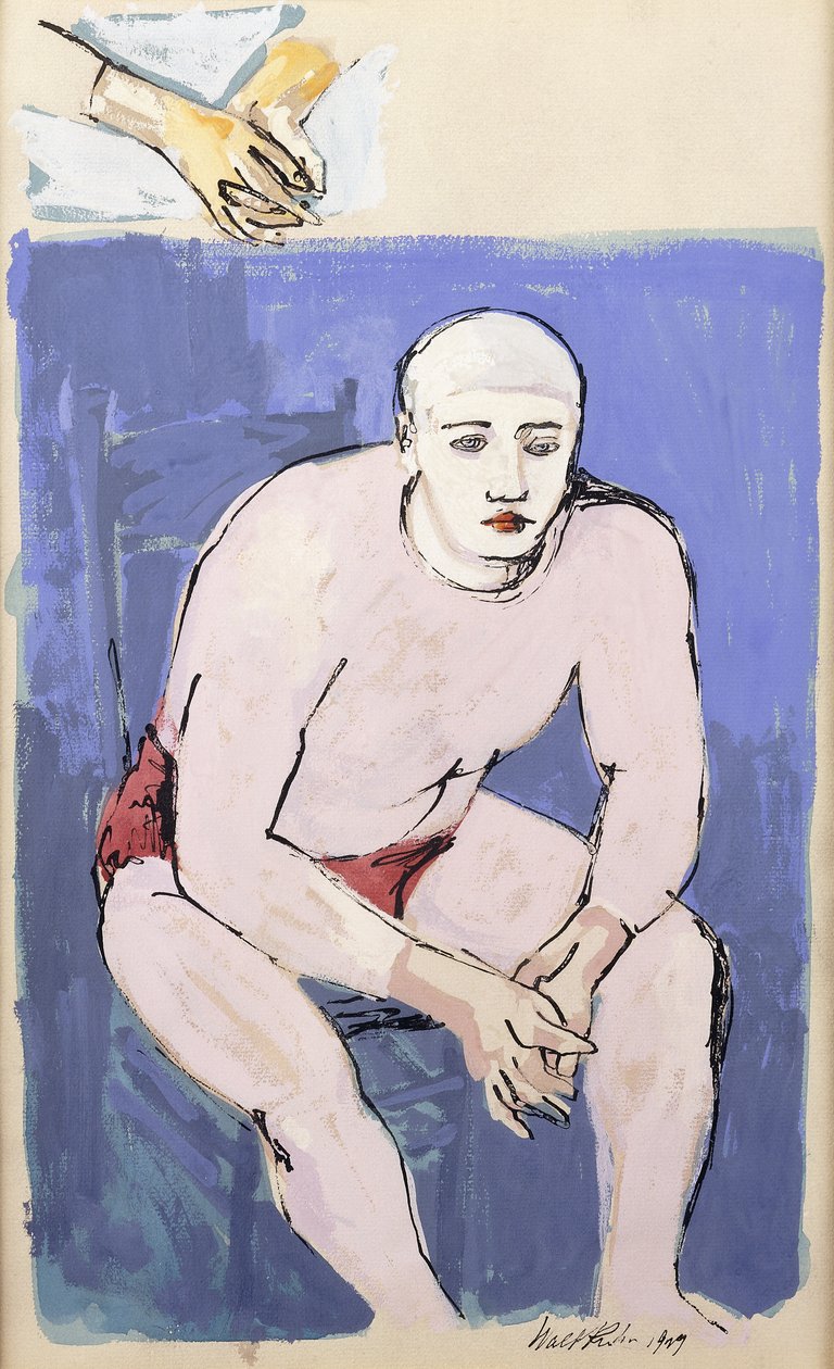 Clown assis - Walt Kuhn
