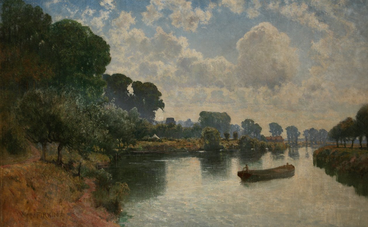 Kepax Ferry, Worcester, vers 1900 - Walter Alfred Firkins