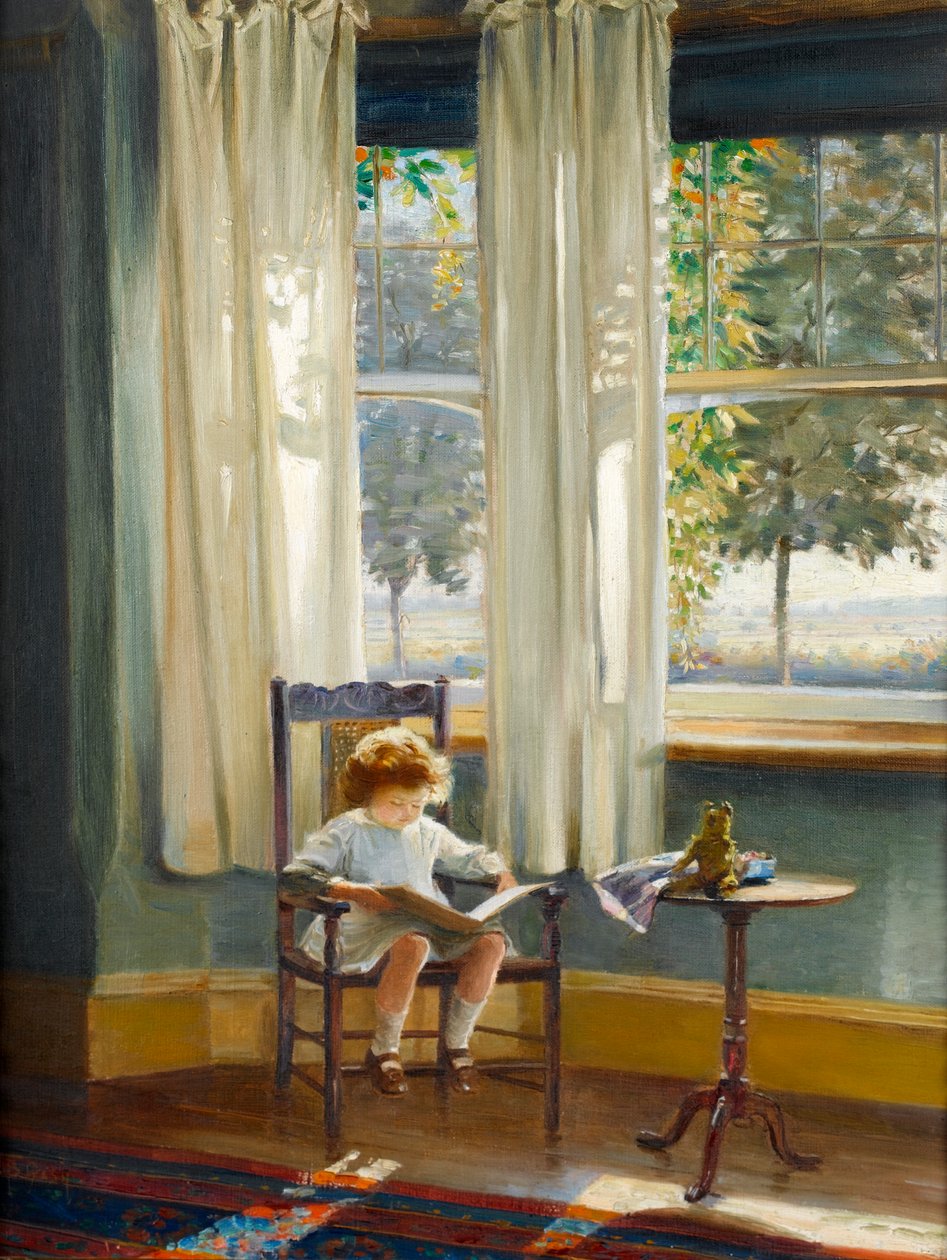 Fille Lisant - Walter Bonner Gash