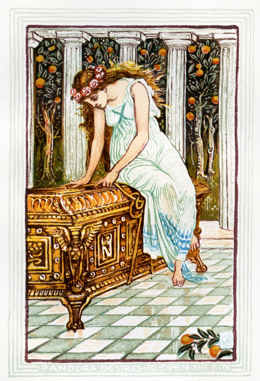La boîte de Pandore - Walter Crane