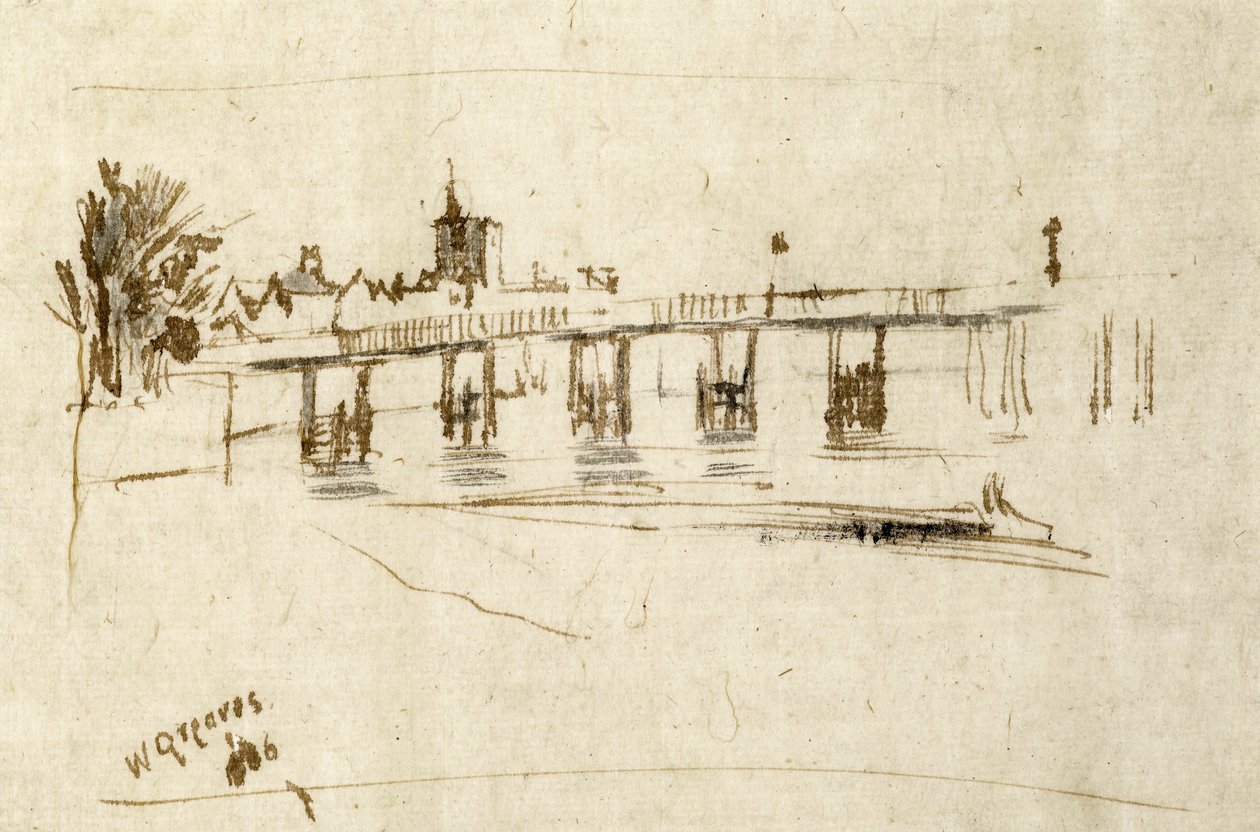 Vieux pont de Battersea, c.1890 - Walter Greaves