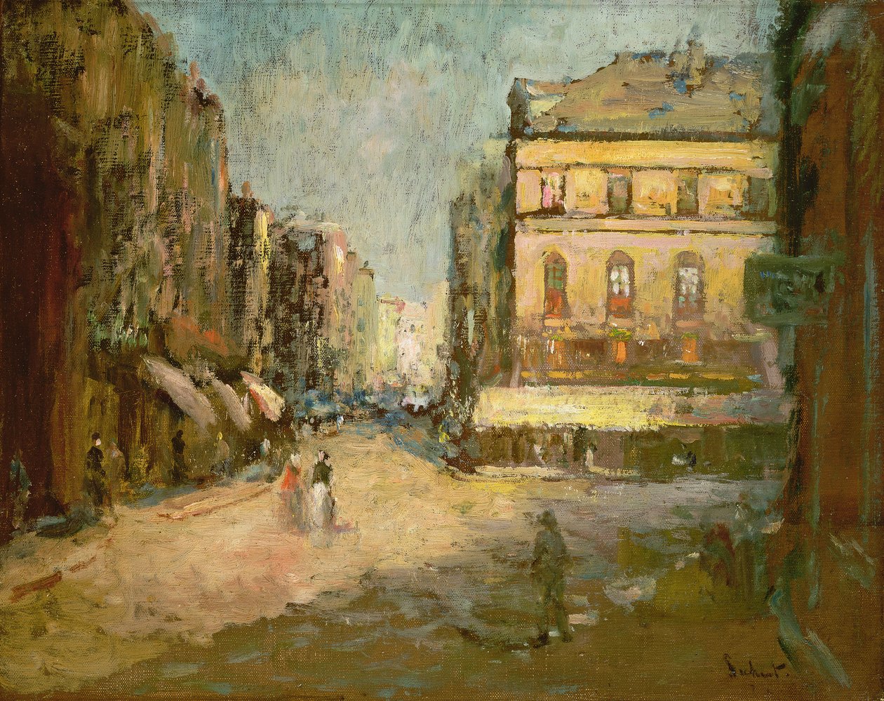 Café des Tribunaux, Dieppe - Walter Richard Sickert