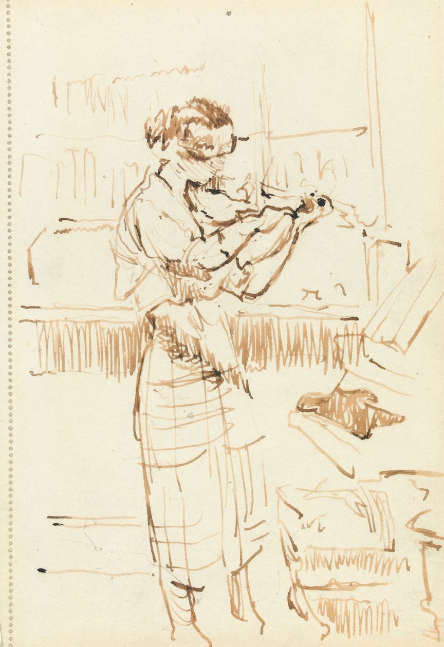 Fille jouant du violon - Walter Richard Sickert