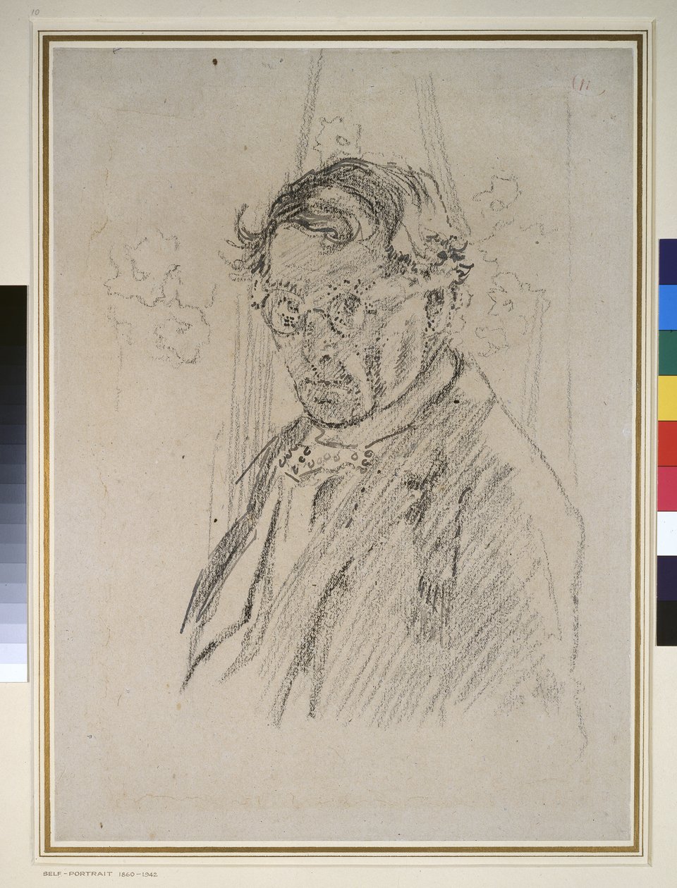 Autoportrait portant des lunettes - Walter Richard Sickert