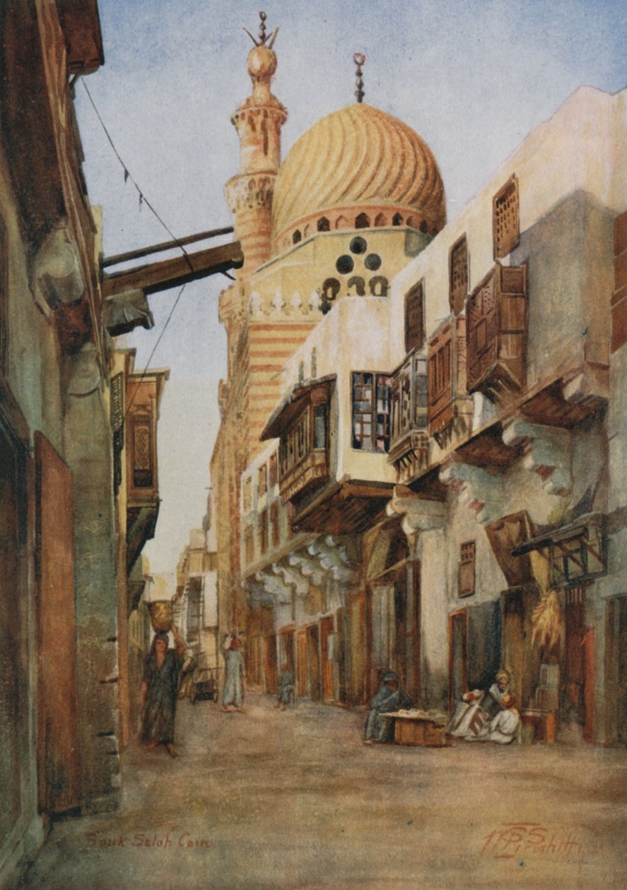 Souk Selal, le bazar des armuriers, Le Caire - Walter Spencer Stanhope Tyrwhitt