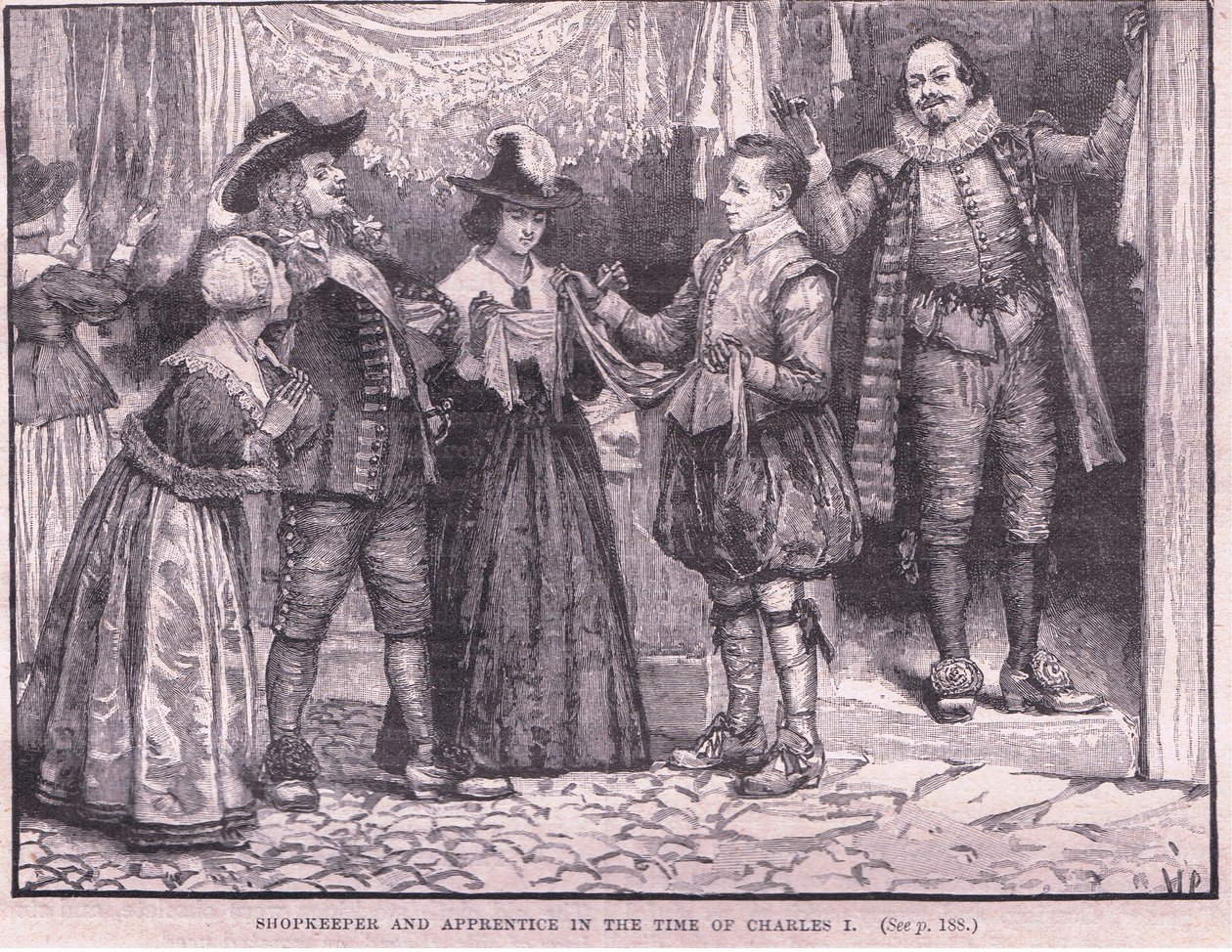 Commerçant et apprenti à l