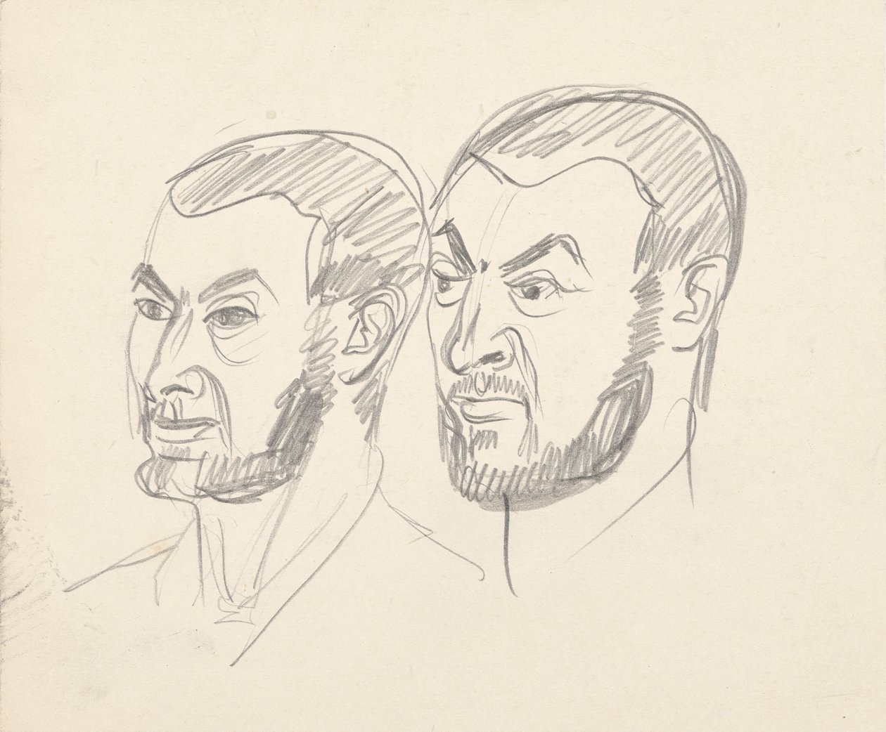 Deux études de portrait - Walter Barwig