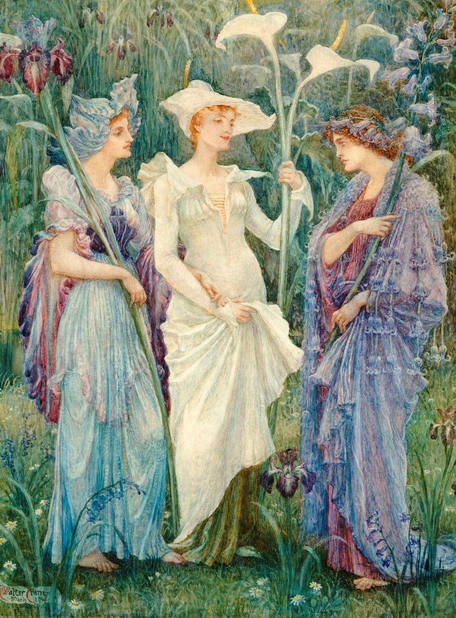 Enseignes du printemps, 1894 - Walter Crane