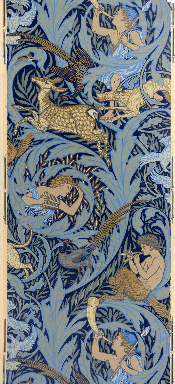 Mur latéral. Woodnotes - Walter Crane