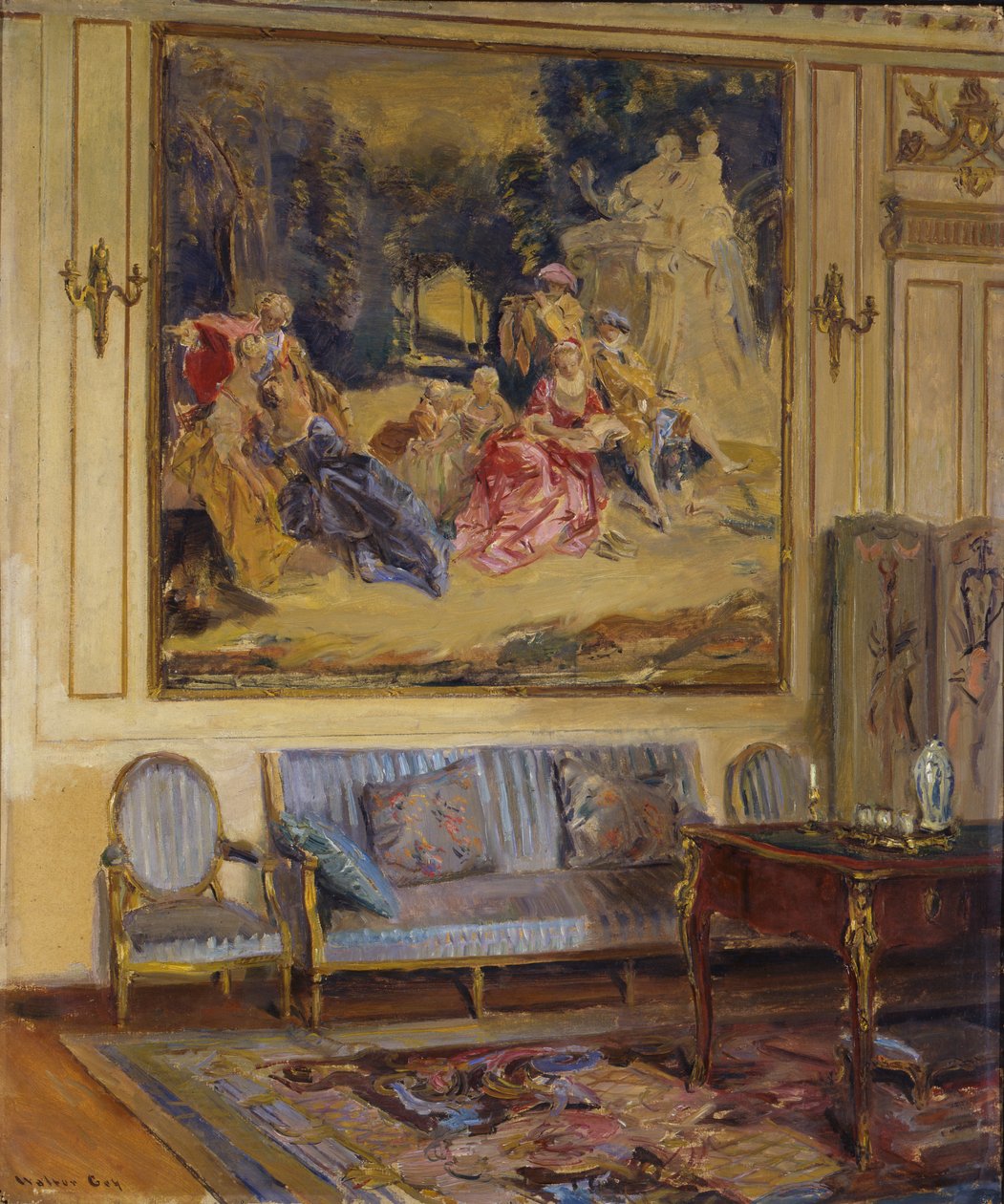 Boudoir, Chateau de Chaalis - Walter Gay