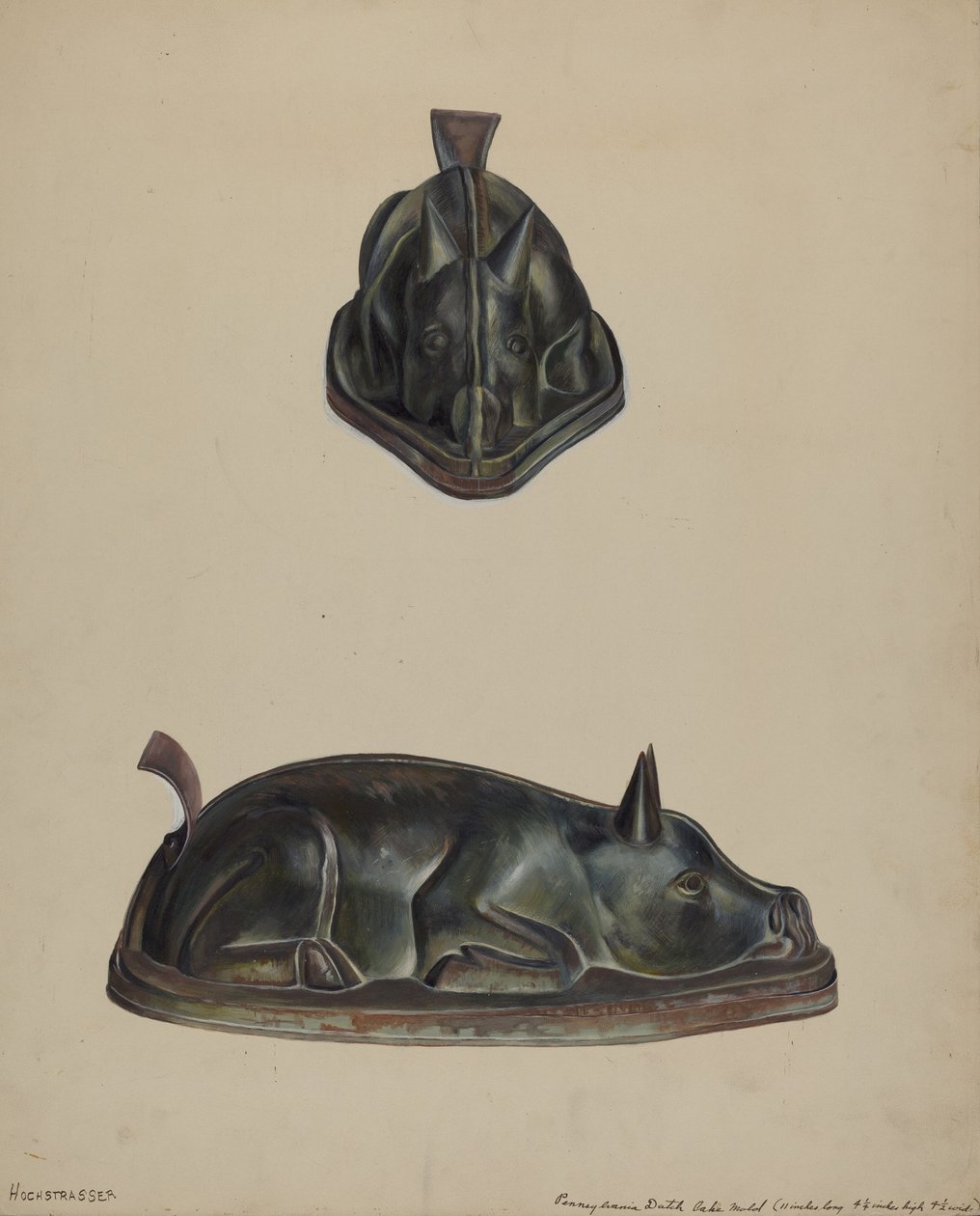 Moule à gâteau allemand de Pennsylvanie - Walter Hochstrasser