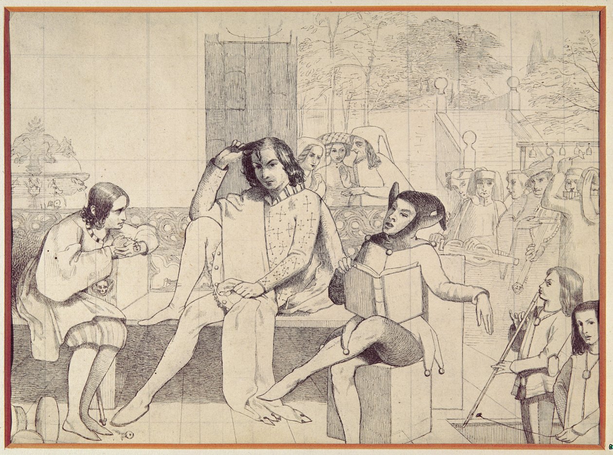 La Nuit des rois, c.1850 - Walter Howell Deverell