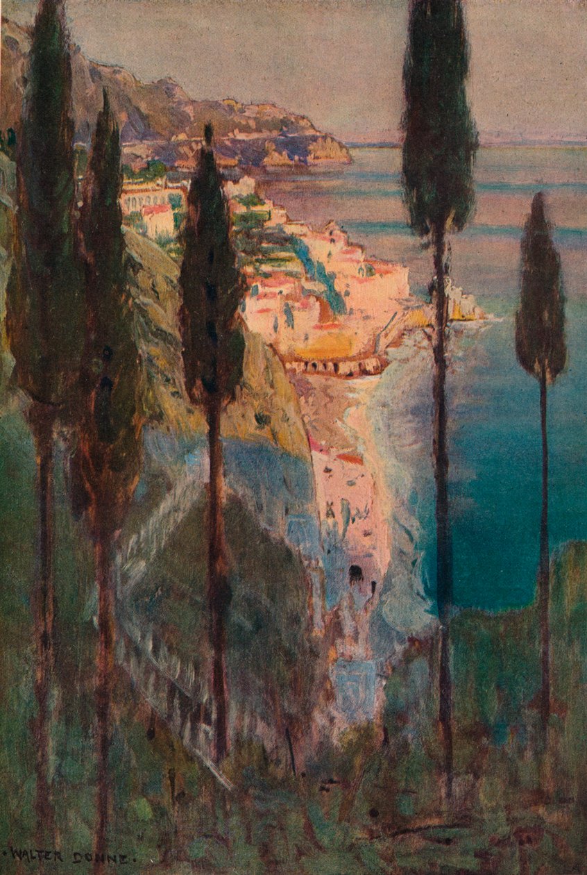 Ombres du soir, Amalfi, vers 1887-1906, 1906-7 - Walter J Donne