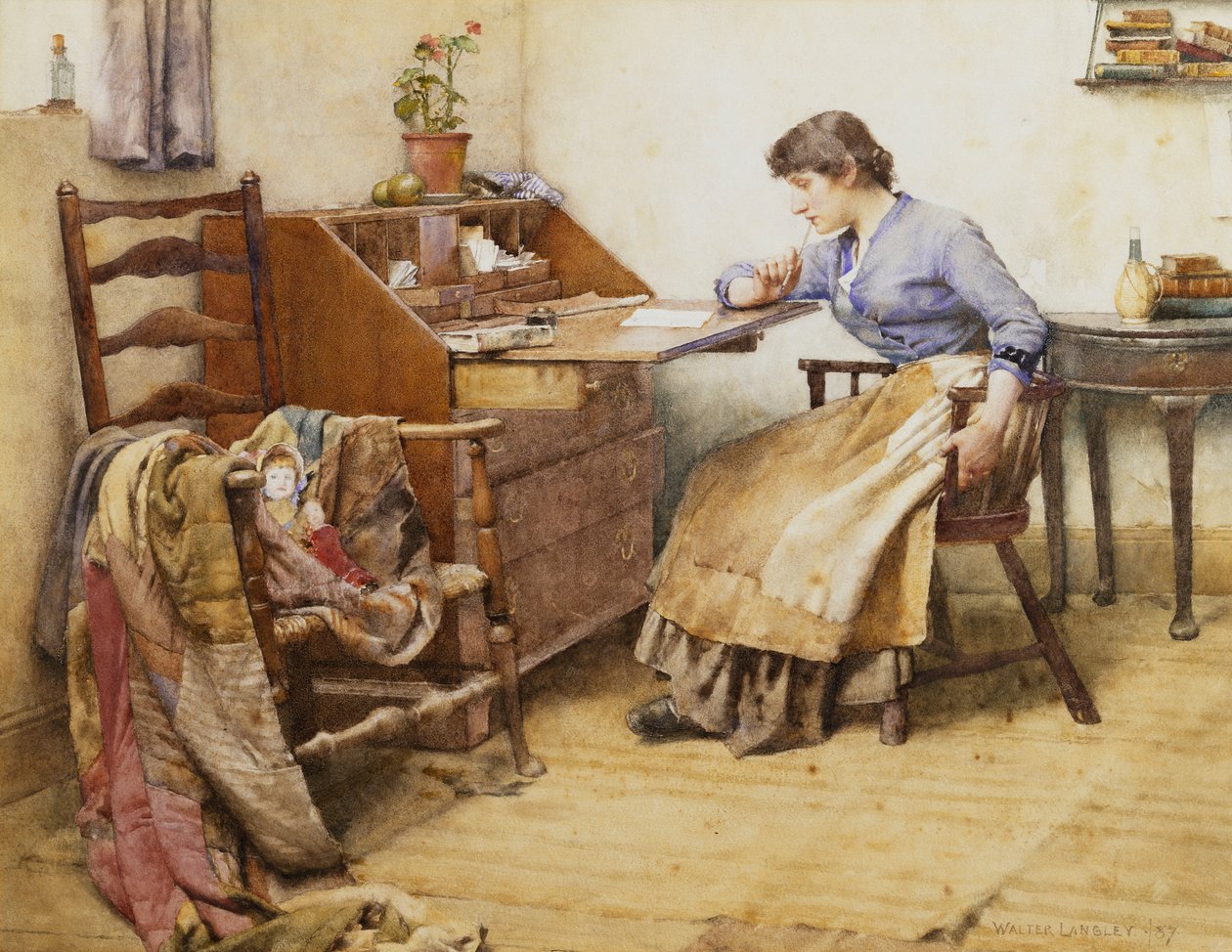 Pensées lointaines, 1887 - Walter Langley