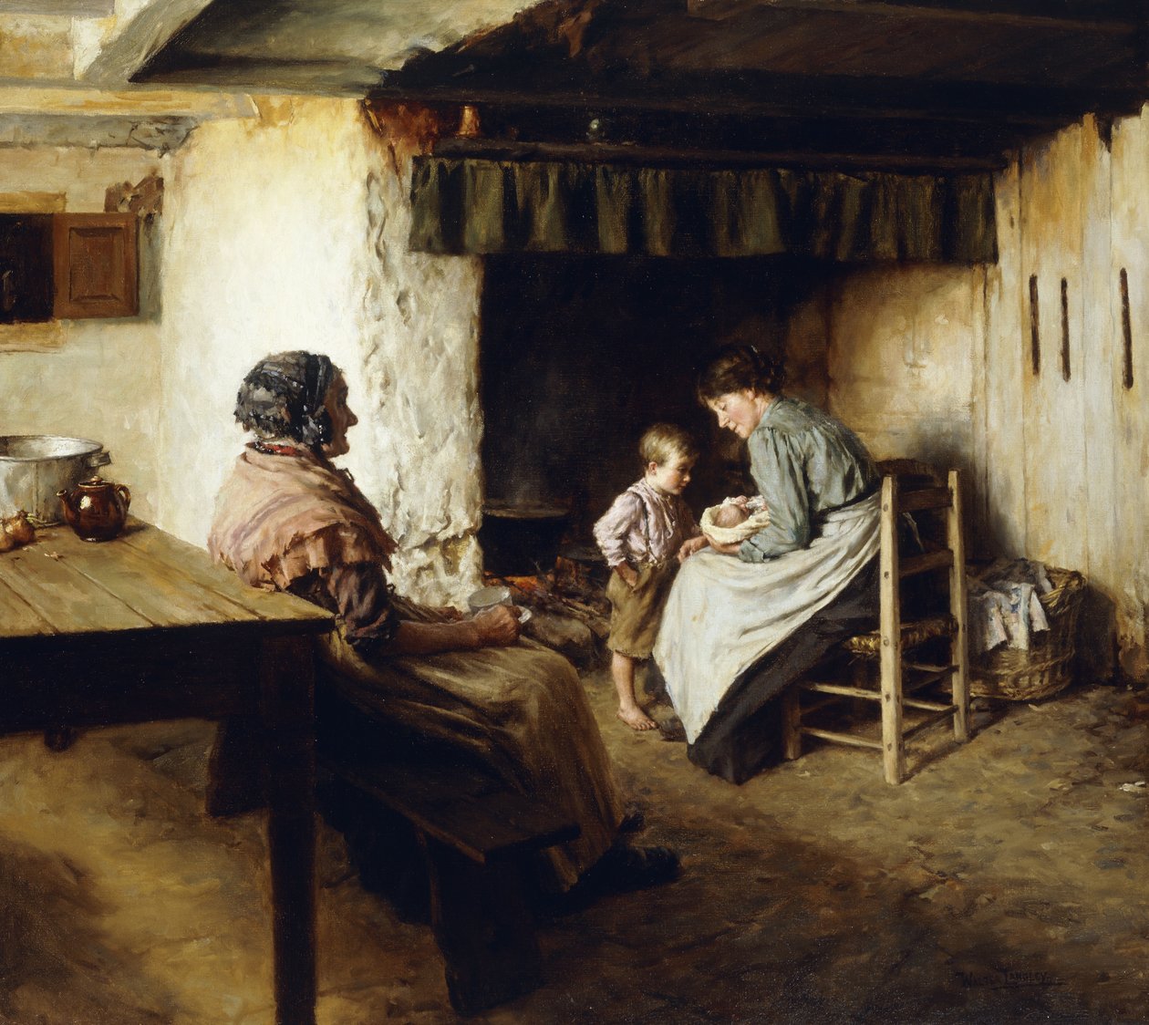 La nouvelle arrivée - Walter Langley