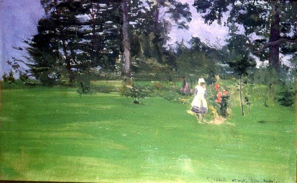 Figures sur une pelouse - Walter Richard Sickert