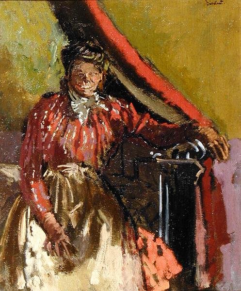 Femme assise sur un lit - Walter Richard Sickert