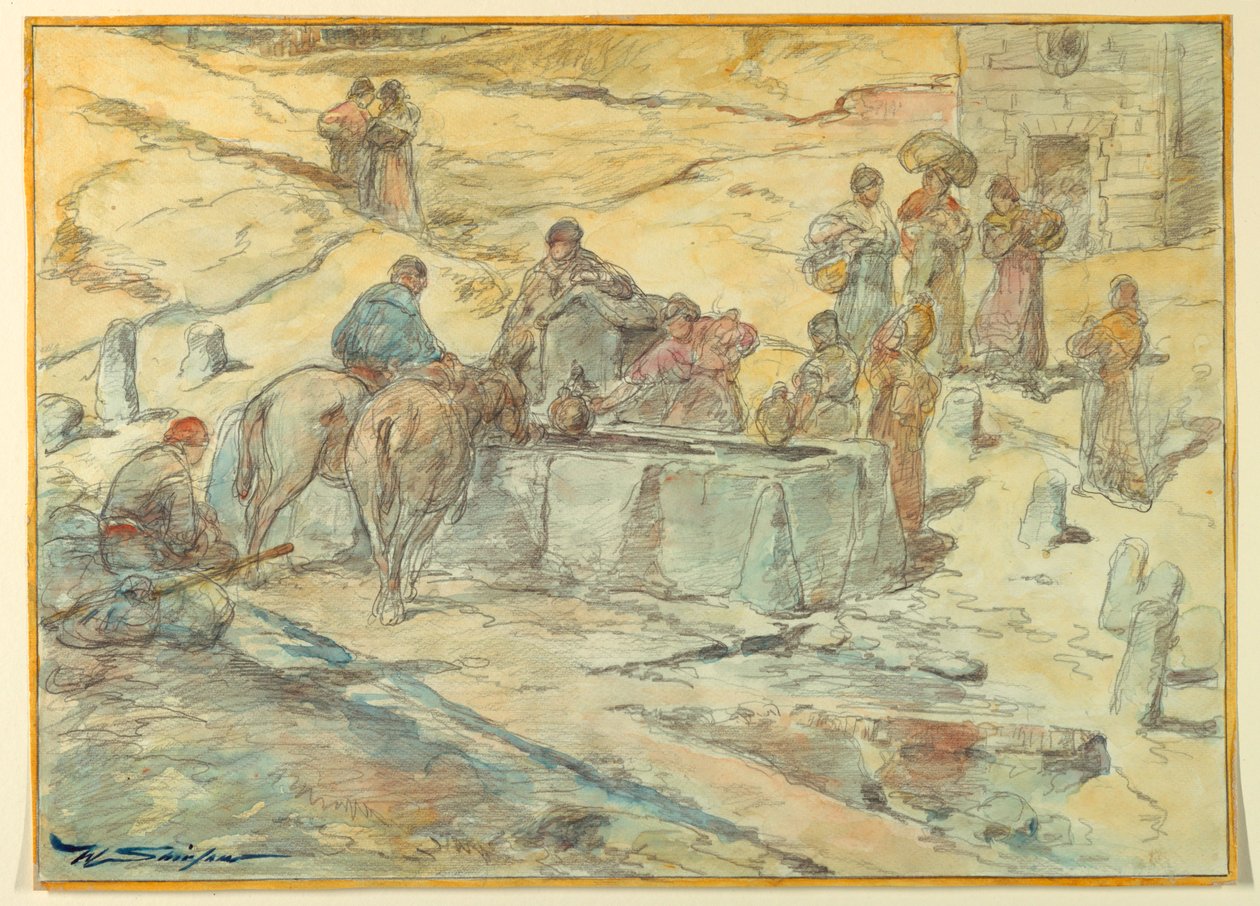 Abreuvoir - Walter Shirlaw