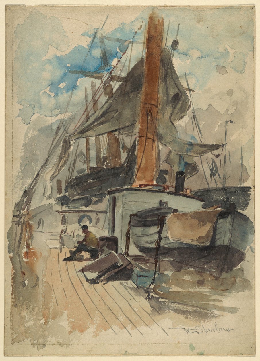 À bord du navire - Walter Shirlaw