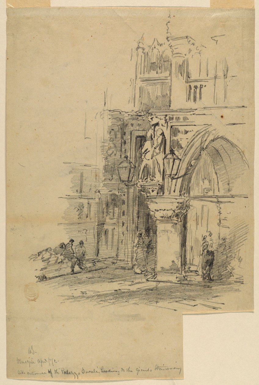 Porta della Carta, Palais des Doges, Venise - Walter Shirlaw