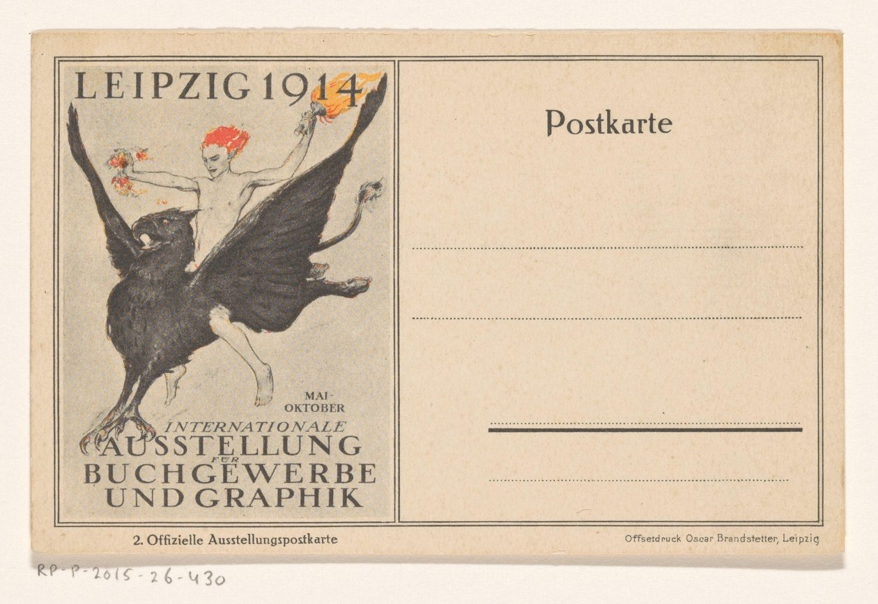 Génie sur un griffon - Walter Tiemann