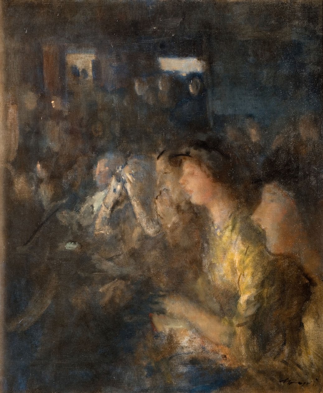 Scène dans un théâtre - Walter Westley Russell