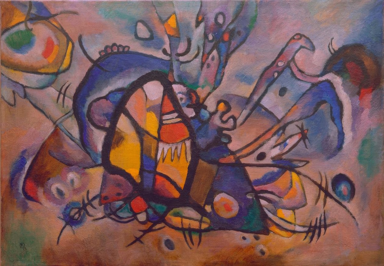 Composition abstraite (Oiseau de feu) - Wassily Kandinsky