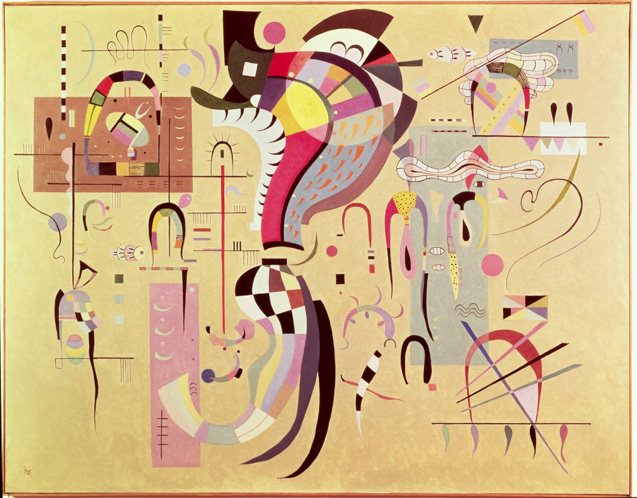 Centre accompagné, 1937 - Wassily Kandinsky