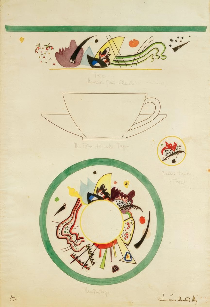 Projet pour une tasse et une soucoupe - Wassily Kandinsky