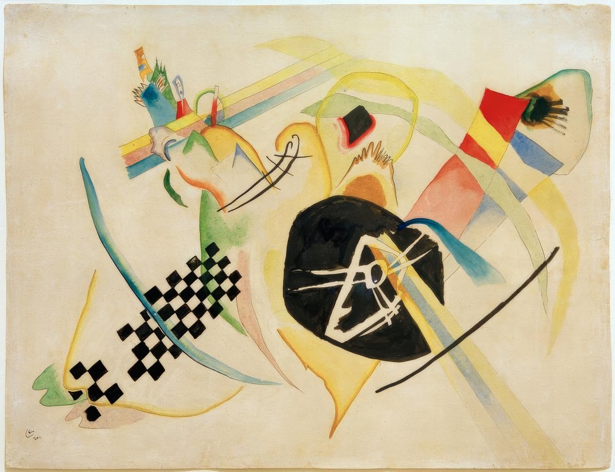 Esquisse pour Sur Blanc I - Wassily Kandinsky