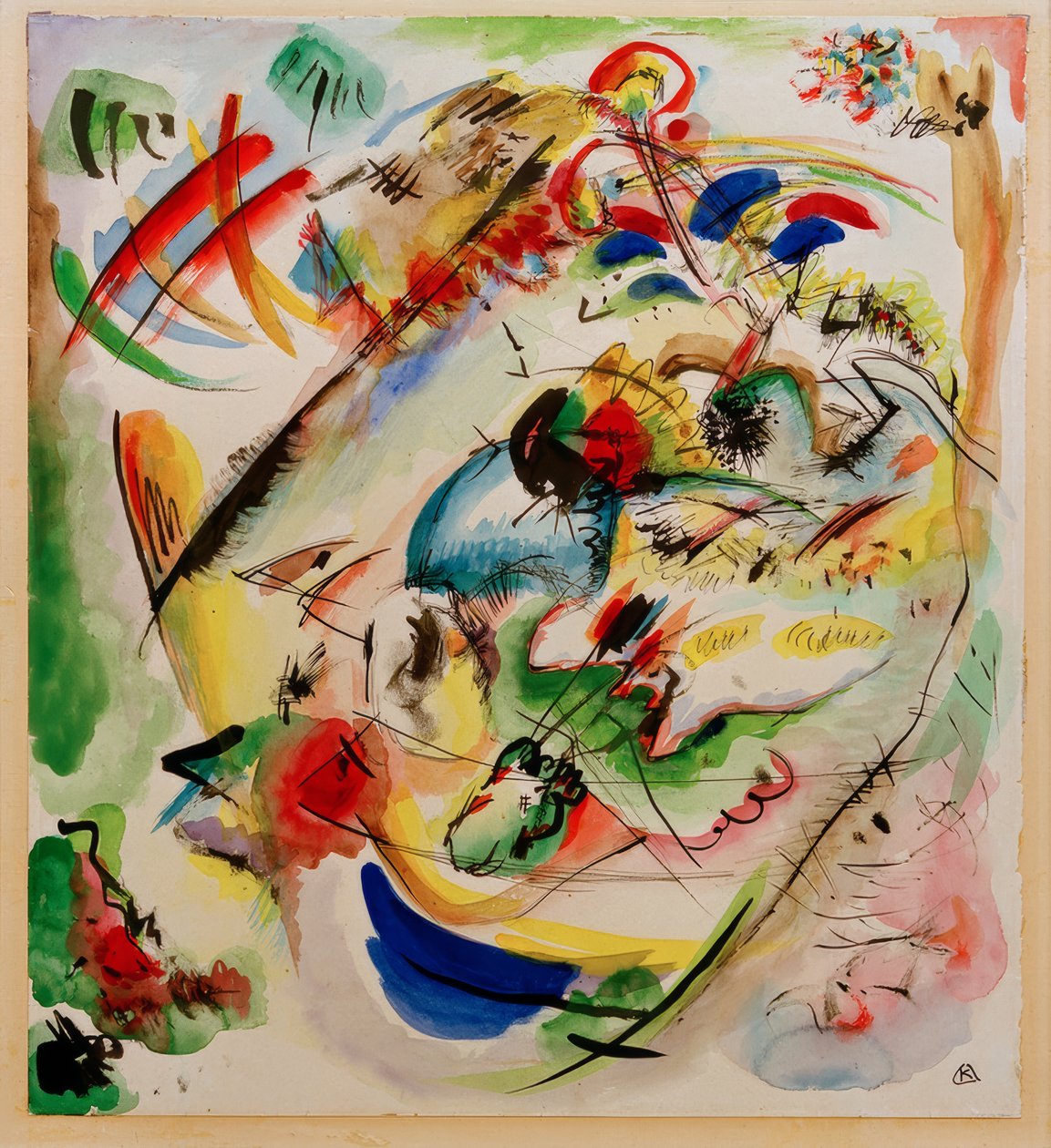Esquisse pour Improvisation rêveuse - Wassily Kandinsky