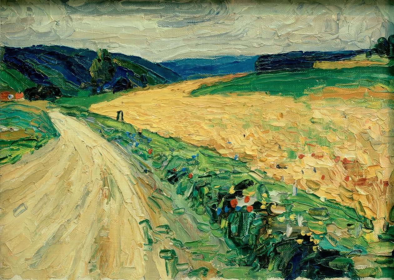 Kallmünz – Étude de nature pour la diligence jaune - Wassily Kandinsky