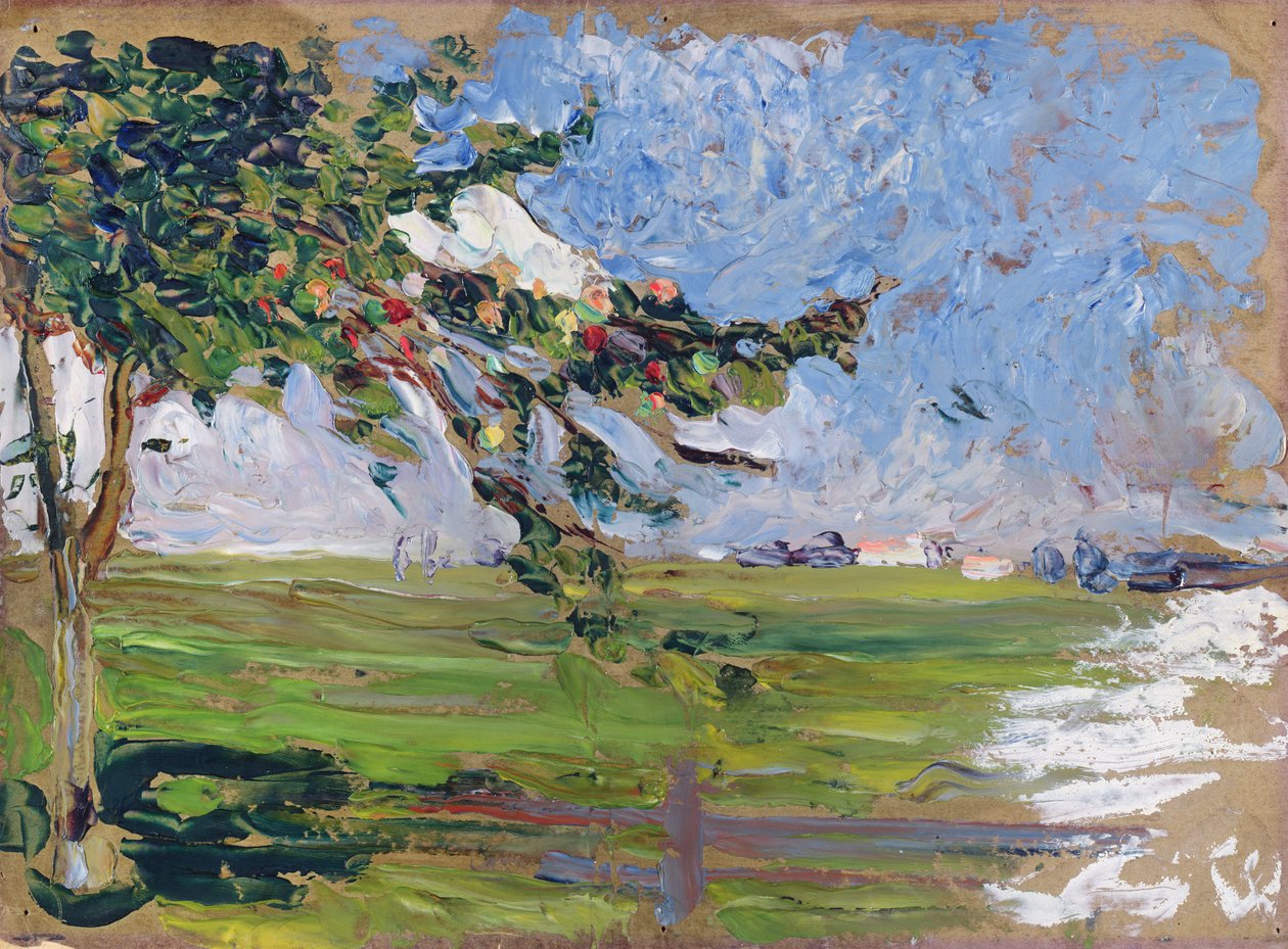 Paysage avec un pommier - Wassily Kandinsky