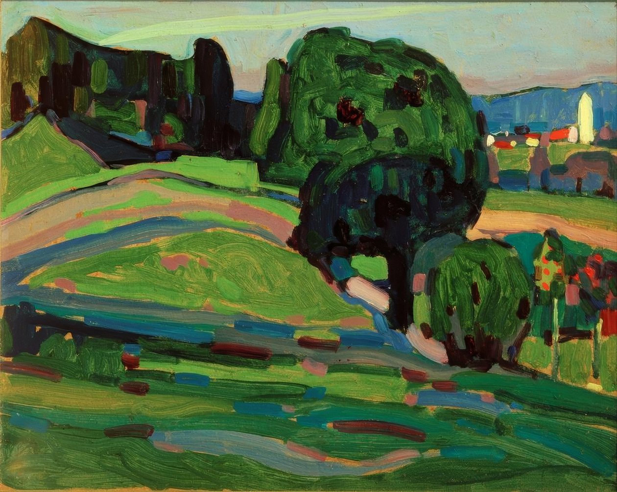 Paysage près de Murnau - Wassily Kandinsky