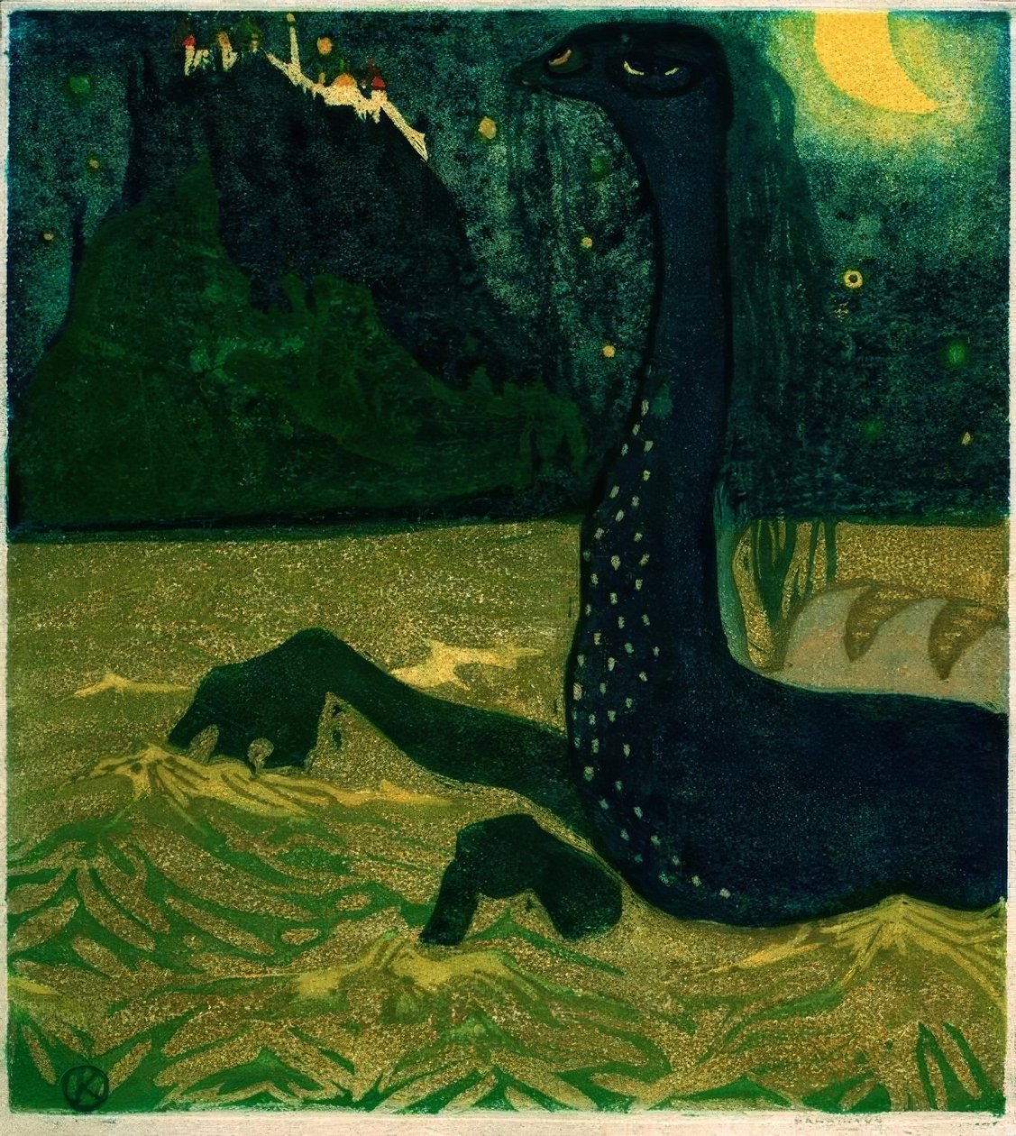 Nuit de lune - Wassily Kandinsky