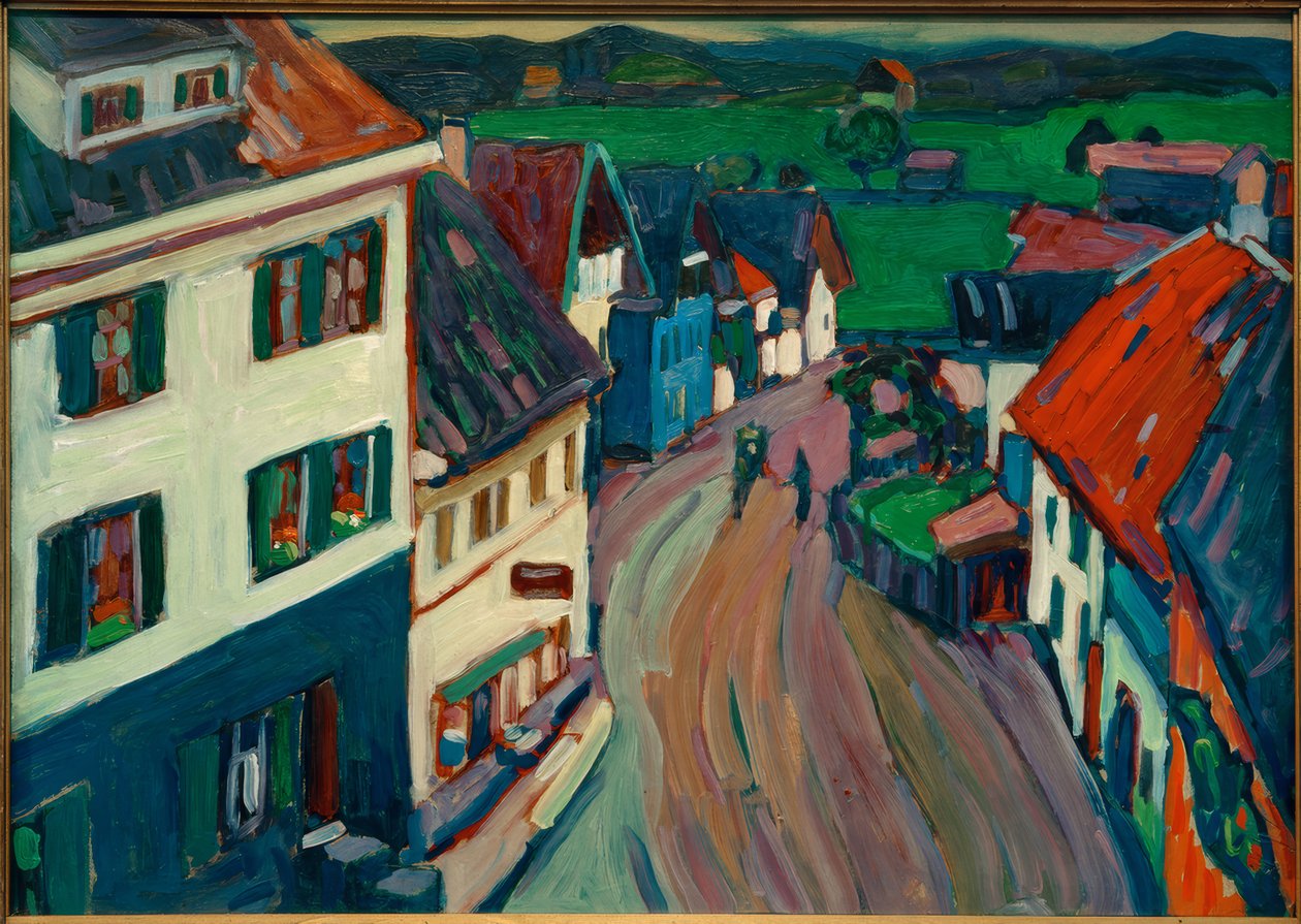 Murnau – Vue depuis la Fenêtre du Griesbräu - Wassily Kandinsky