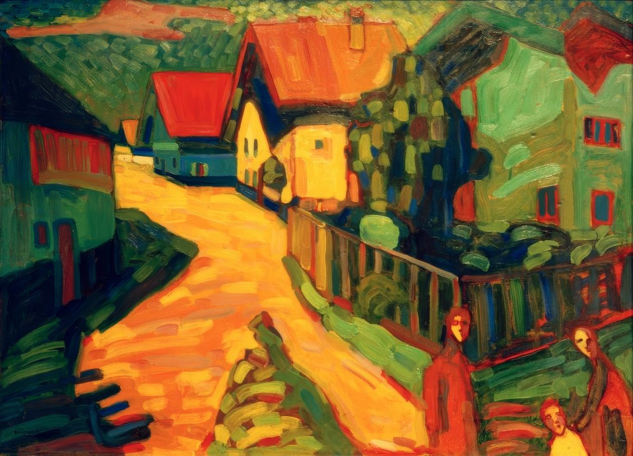 Murnau: Rue avec femmes - Wassily Kandinsky