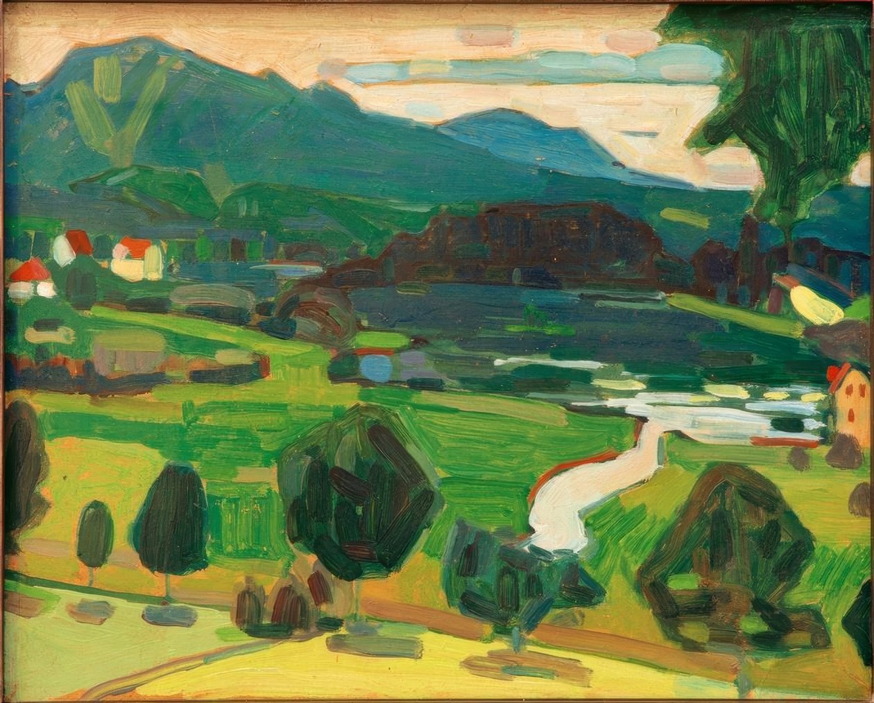 Vue de Murnau sur le Staffelsee - Wassily Kandinsky