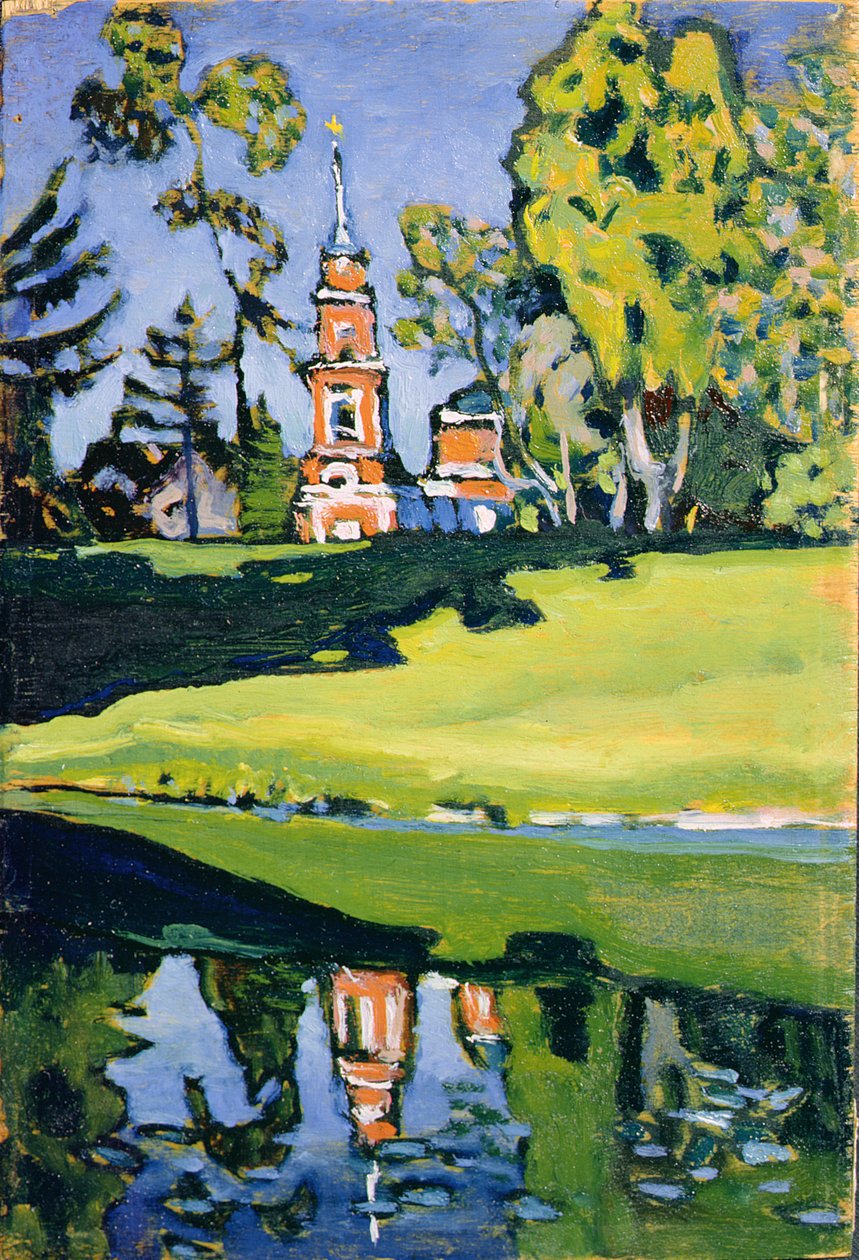 Église rouge, 1900 - Wassily Kandinsky