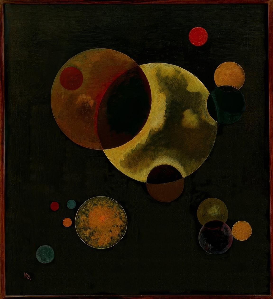 Cercles lourds - Wassily Kandinsky