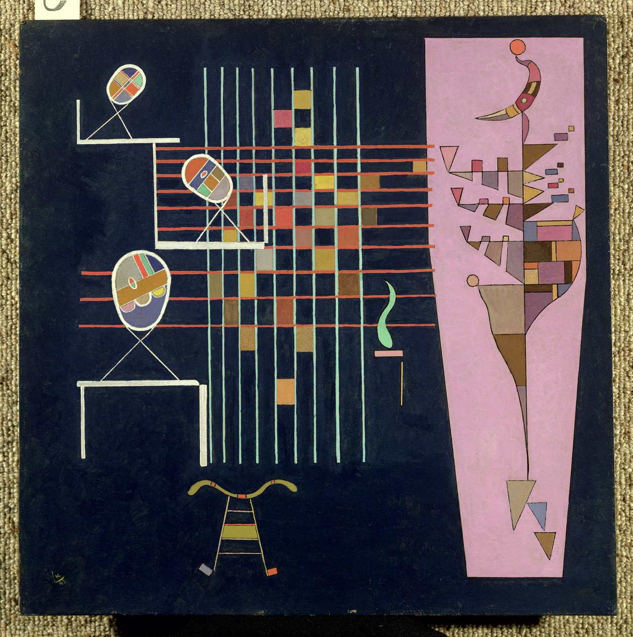 Les trois ovales, 1942 - Wassily Kandinsky