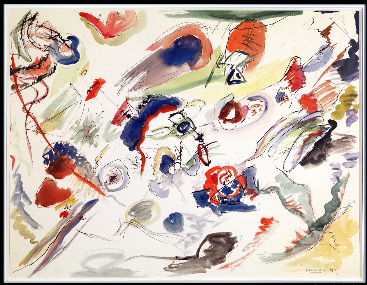 Sans titre - Première abstraction, 1910 - Wassily Kandinsky