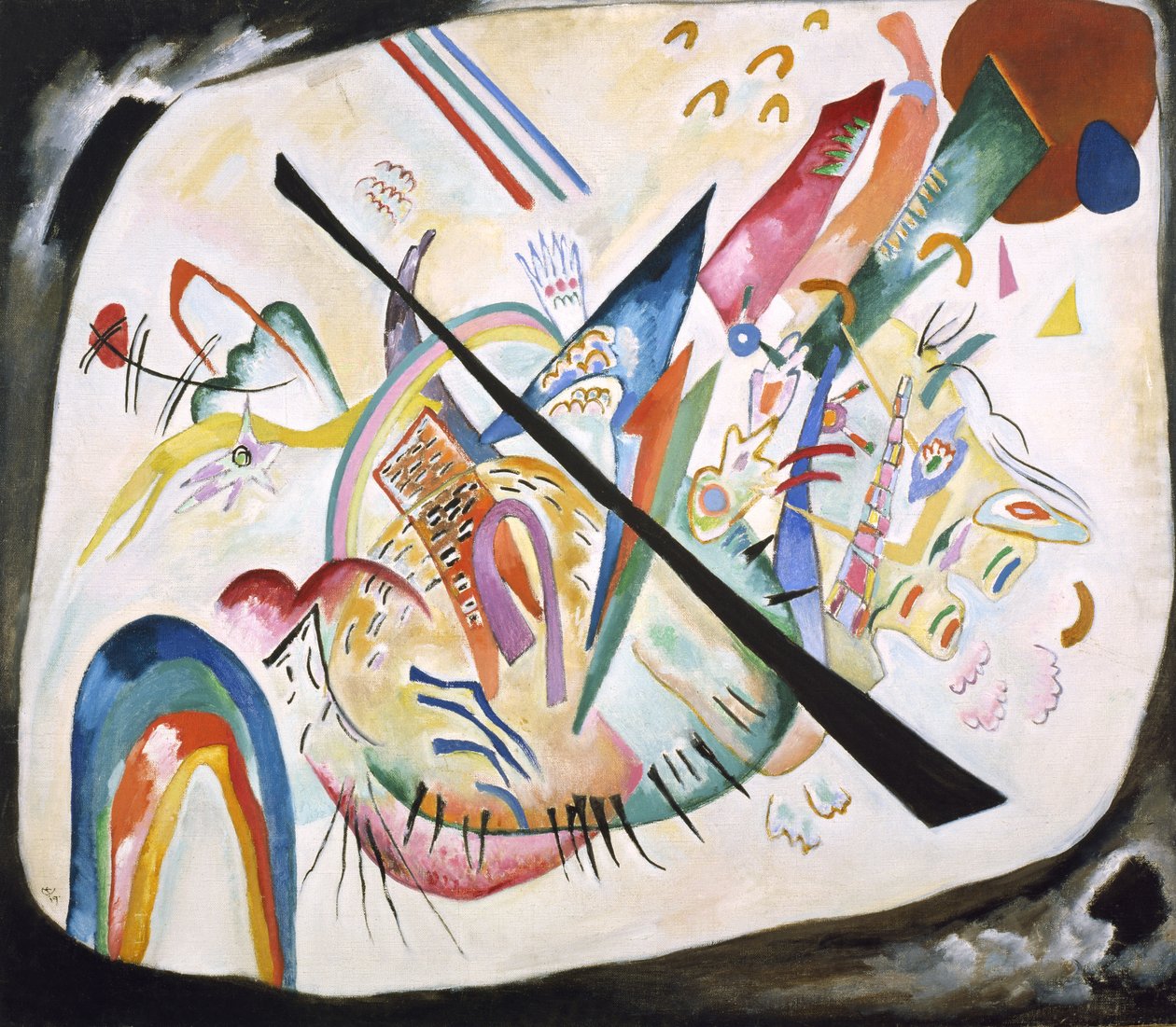 Ovale blanc, 1919 - Wassily Kandinsky