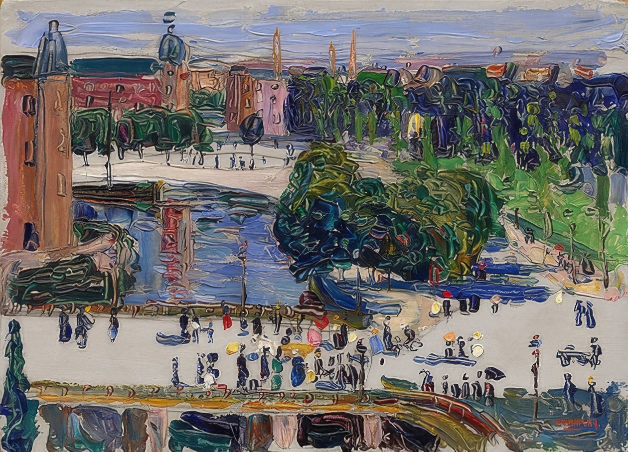 Amsterdam - Vue depuis la fenêtre. 1904 - Wassily Kandinsky