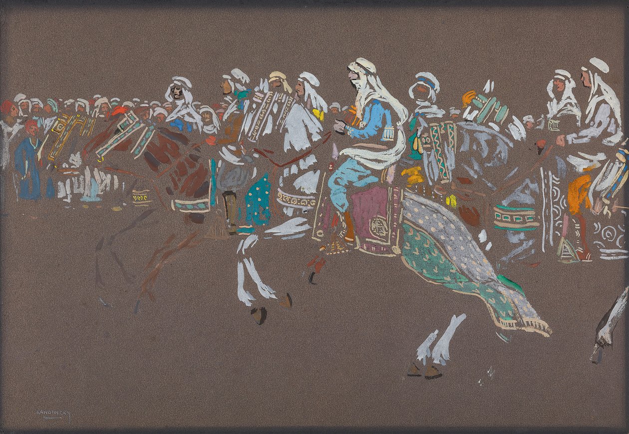 Cavalerie arabe, 1905 - Wassily Kandinsky