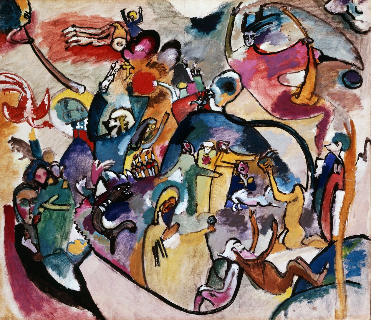 Couples dans le parc du château II - Wassily Kandinsky